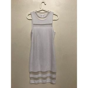 White mess detailed dress!